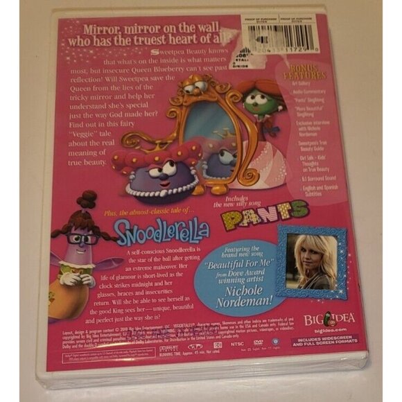 VEGGIETALES SWEETPEA BEAUTY A GIRL AFTER GOD'S OWN HEART DVD 2010 SEALED - Picture 2 of 8